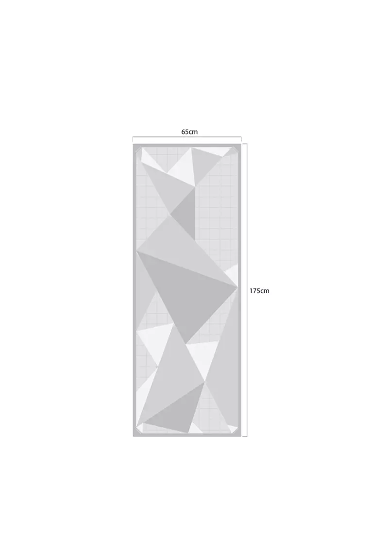 Medium Grey Prism Chiffon Scarf