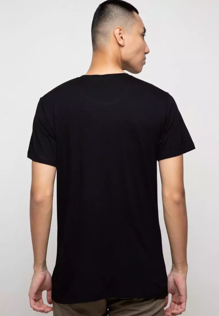 MTG45 thdy sign black t shirt hitam kaos pria