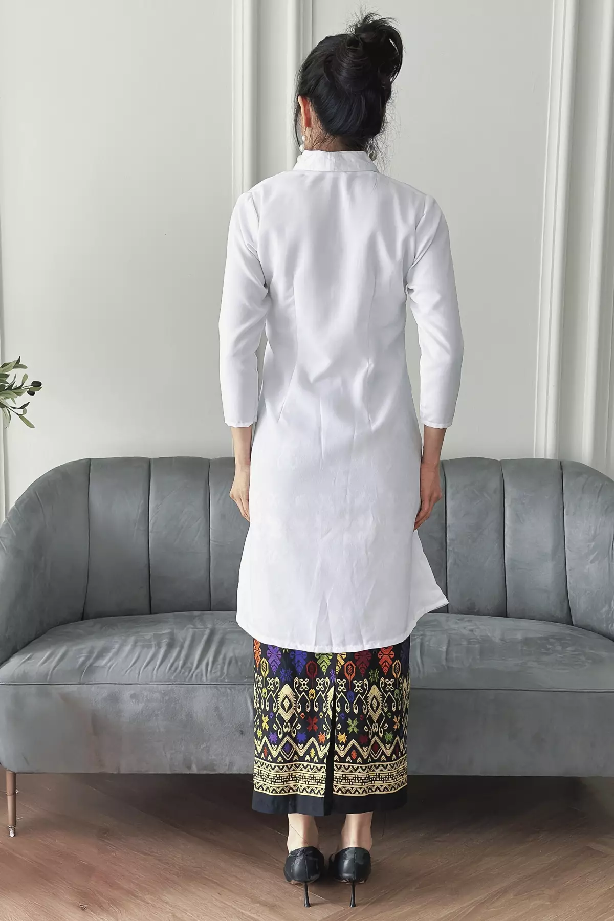 Chandani White Kebaya Panjang