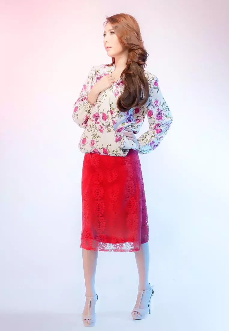 Novo Blouse Fill Print Flower main image 1