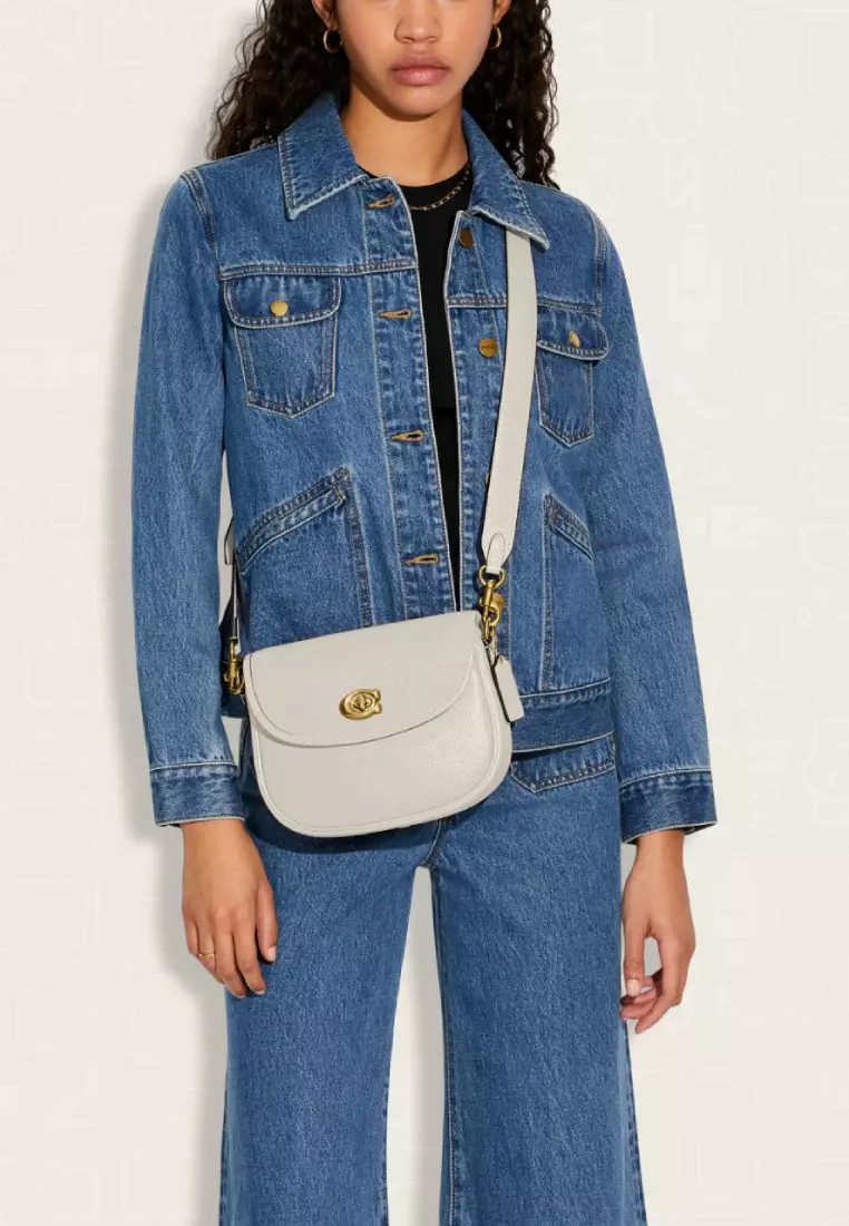 Coach Willow Saddle Bag Chalk