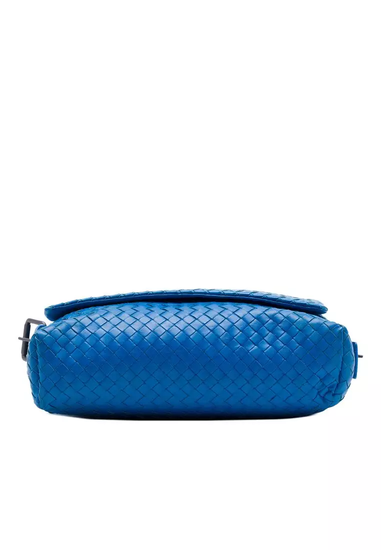 Pre-Loved Bottega Veneta Nappa Intrecciato Flap Crossbody
