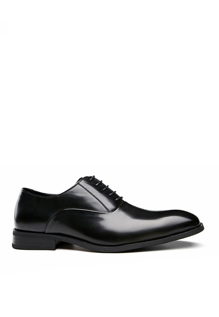 VANSA Simple Microfiber Leather Lace-up Oxford Shoes VSM-F32102