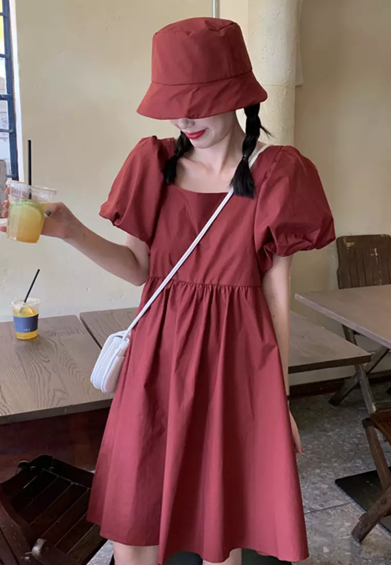 Korean Style Age-Reducing Doll One-Piece Dress A21051335RD