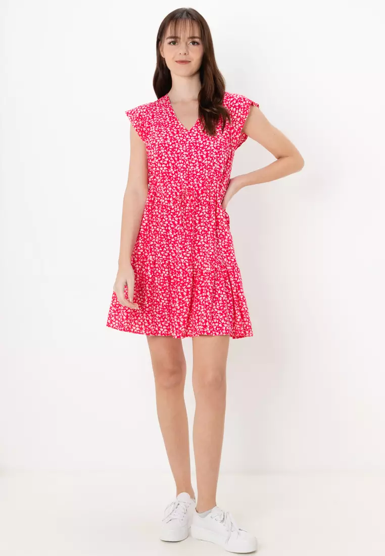 Tie Waist Mini Dress