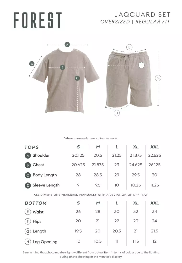 Forest Baju T Shirt Lelaki | Forest Jacquard Oversized T Shirt Men - c