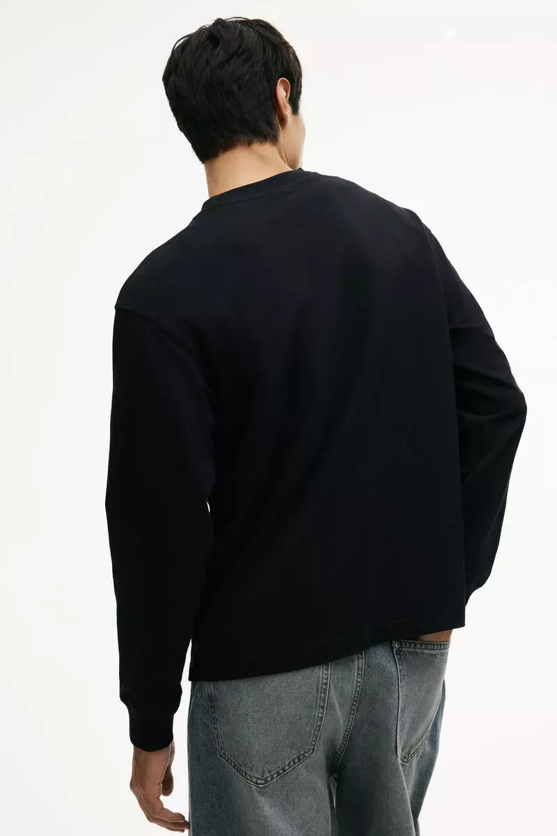 Loose Fit Long-sleeved jersey top