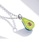 Glamorousky silver 925 Sterling Silver Sweet and Simple Avocado Pendant with Cubic Zirconia and Necklace F64ACACF04CF5FGS_3