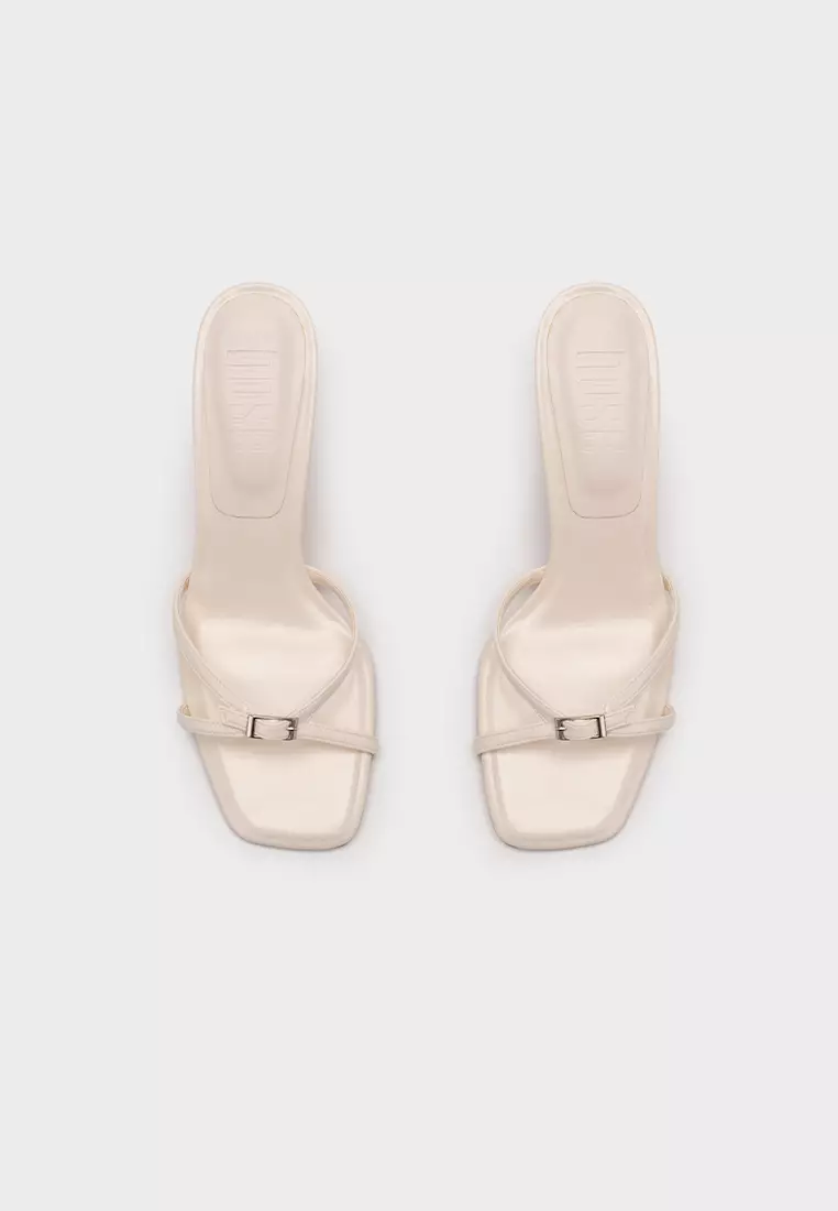 CLOUDFOAM SQUARE TOE STILETTO HEEL SLIDE