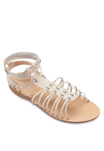 Strzalora 包包評價appy Lace Up Gladiator Sandals, 女鞋, 鞋