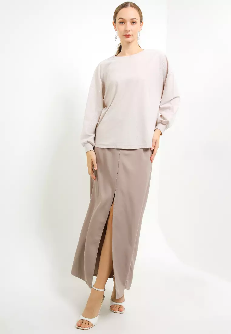 Atasan Knit lengan Panjang Loose - Viona Tops