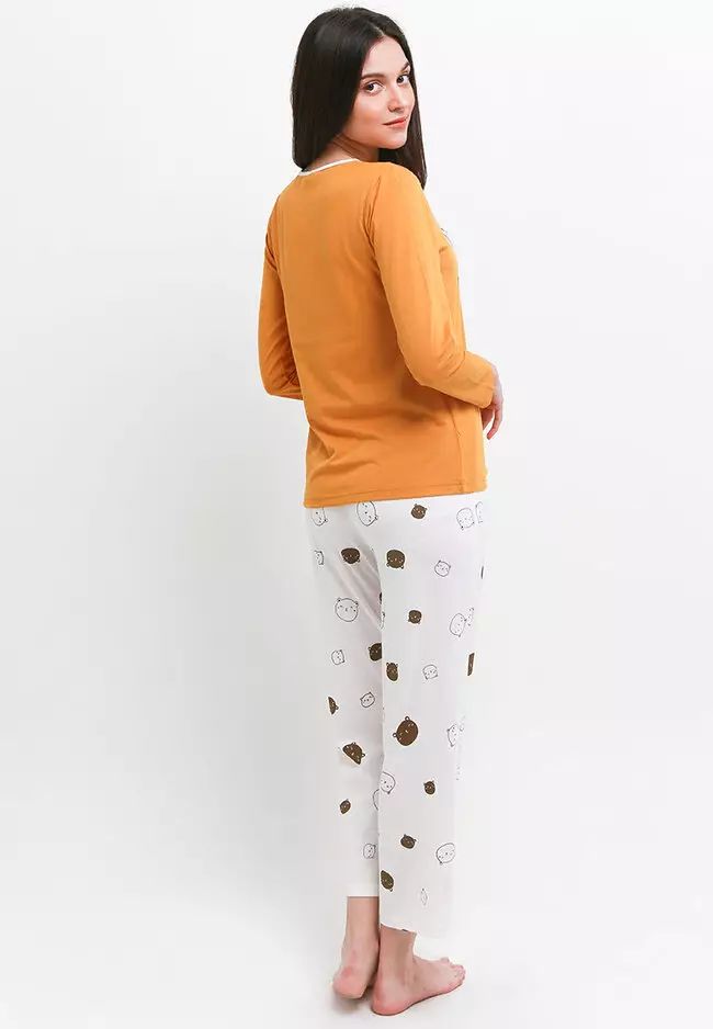 Pyjama Long Sleeve Long Pants Pants Sleepwear