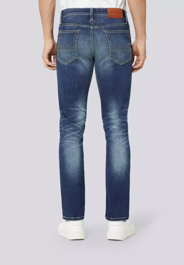 Men's Modern Straight V57 Orta Dark Tone Indigo Jeans