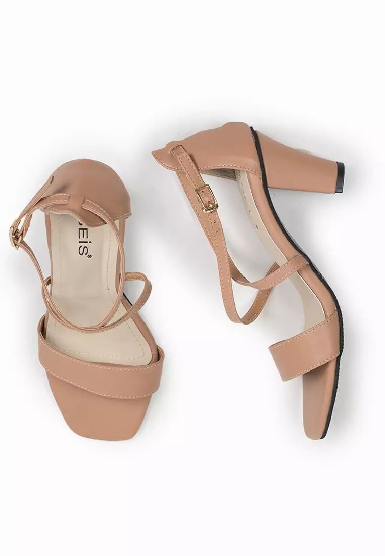 Seis Valerie High Heels Straps Wanita-MOCCA