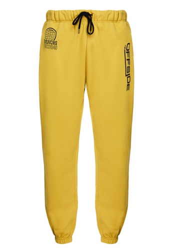 GRIMELANGE yellow Temperate Men Saffron Sweat pants 67BCCAA6242E8EGS_1