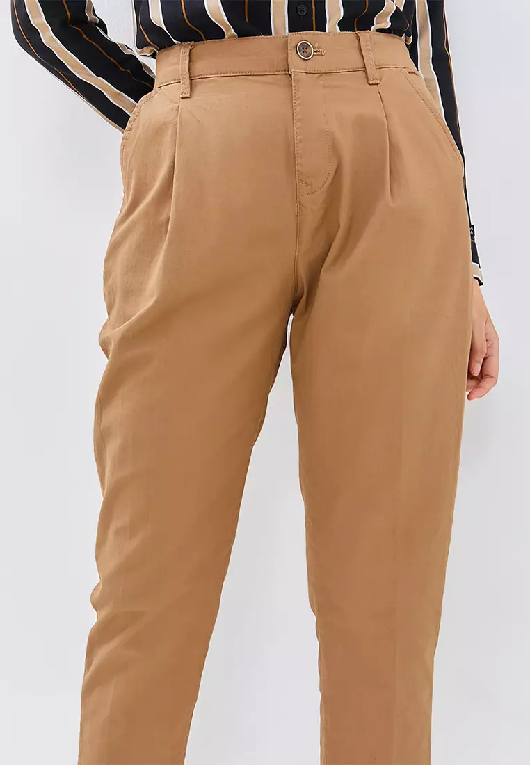 C2 Welvey Brown Pants Wanita