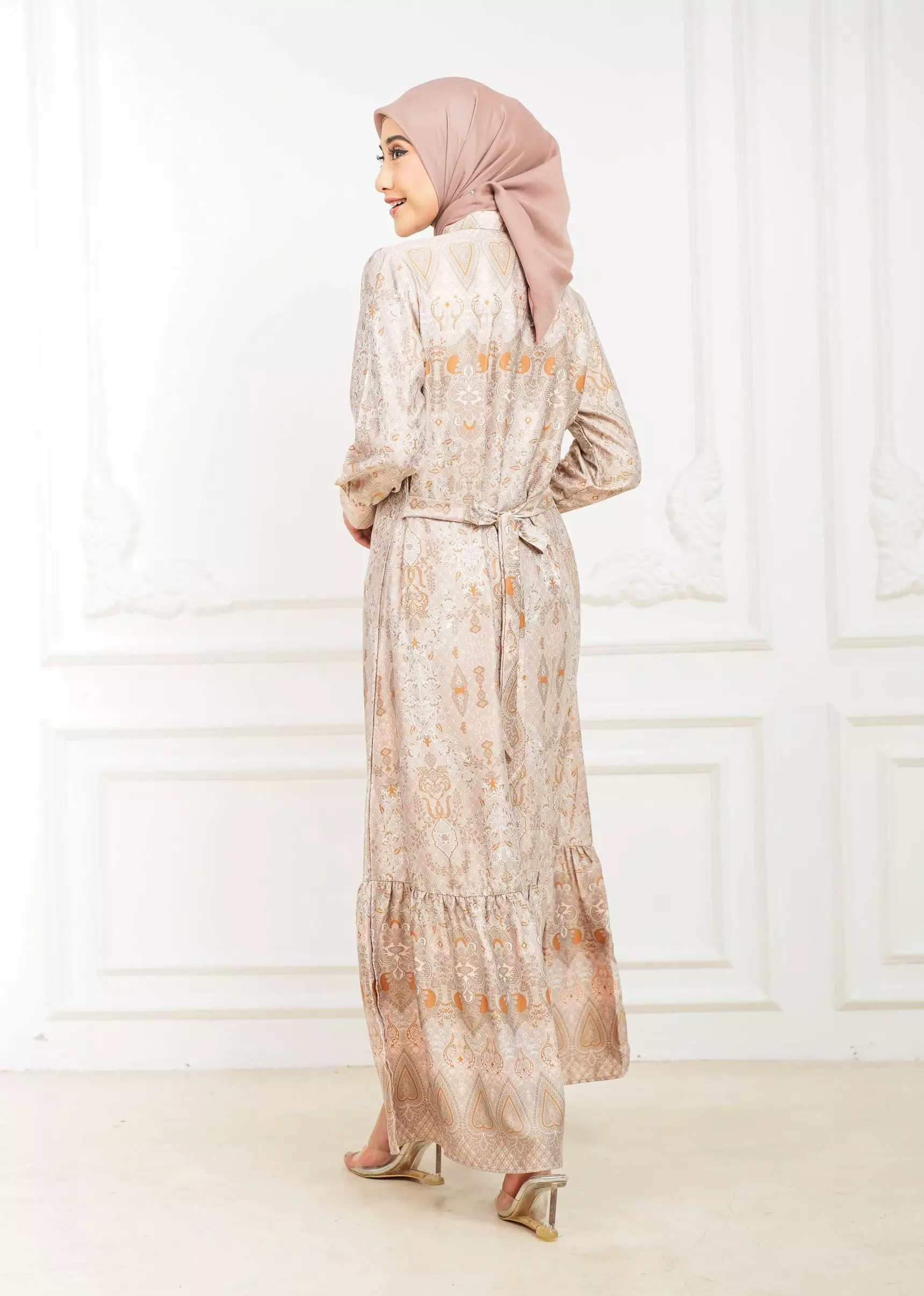 Sarimbit Senggala Mocca Gamis Wanita  Dress