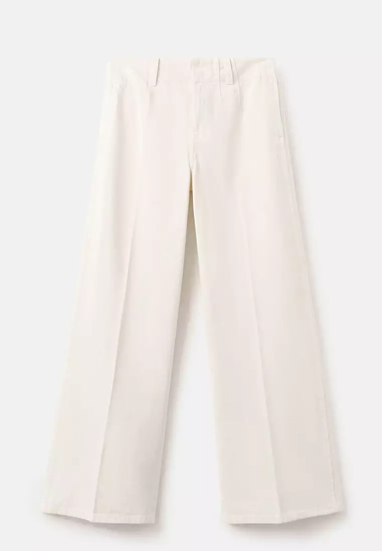 Wide Leg Mid-Rise Jeans