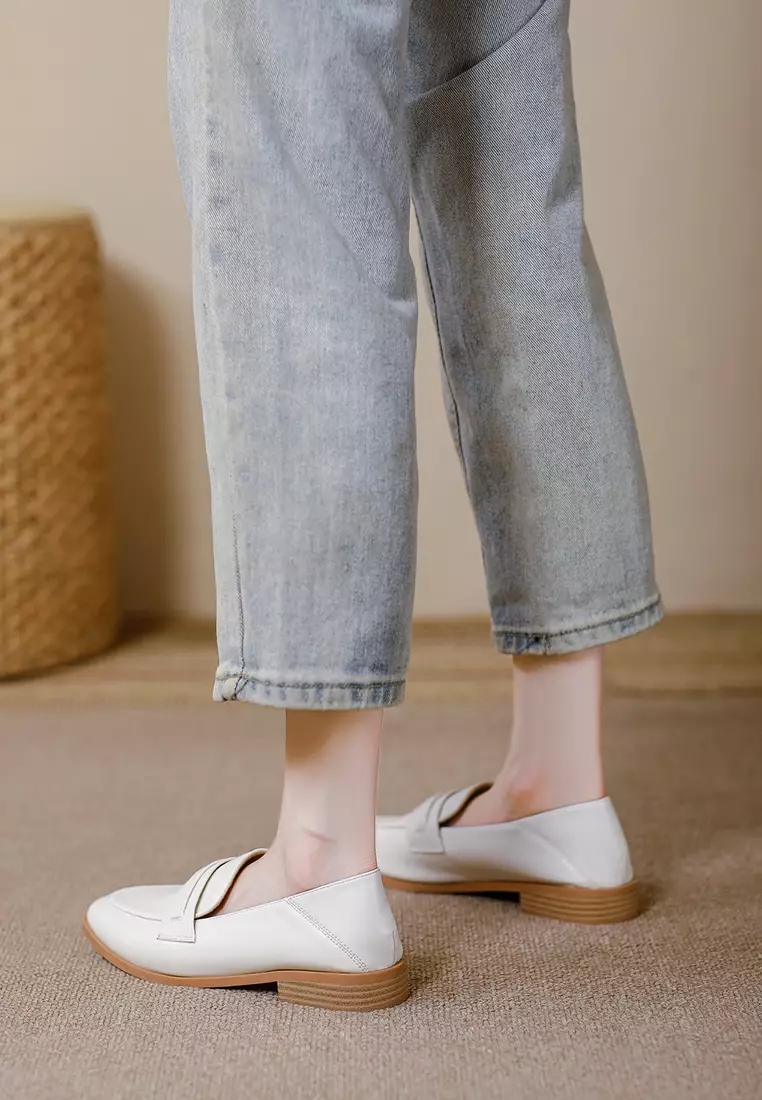 2.5CM Synthetic Leather Penny Loafers TE320-1