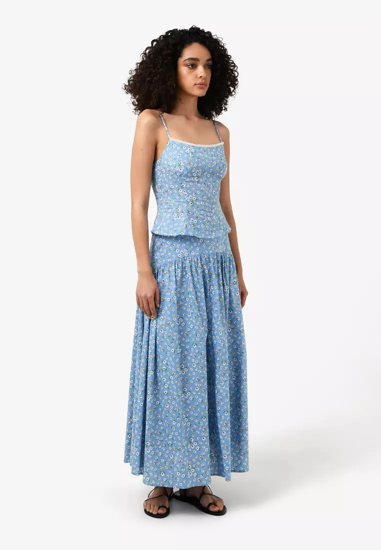 Alisa Gathered Full Skirt