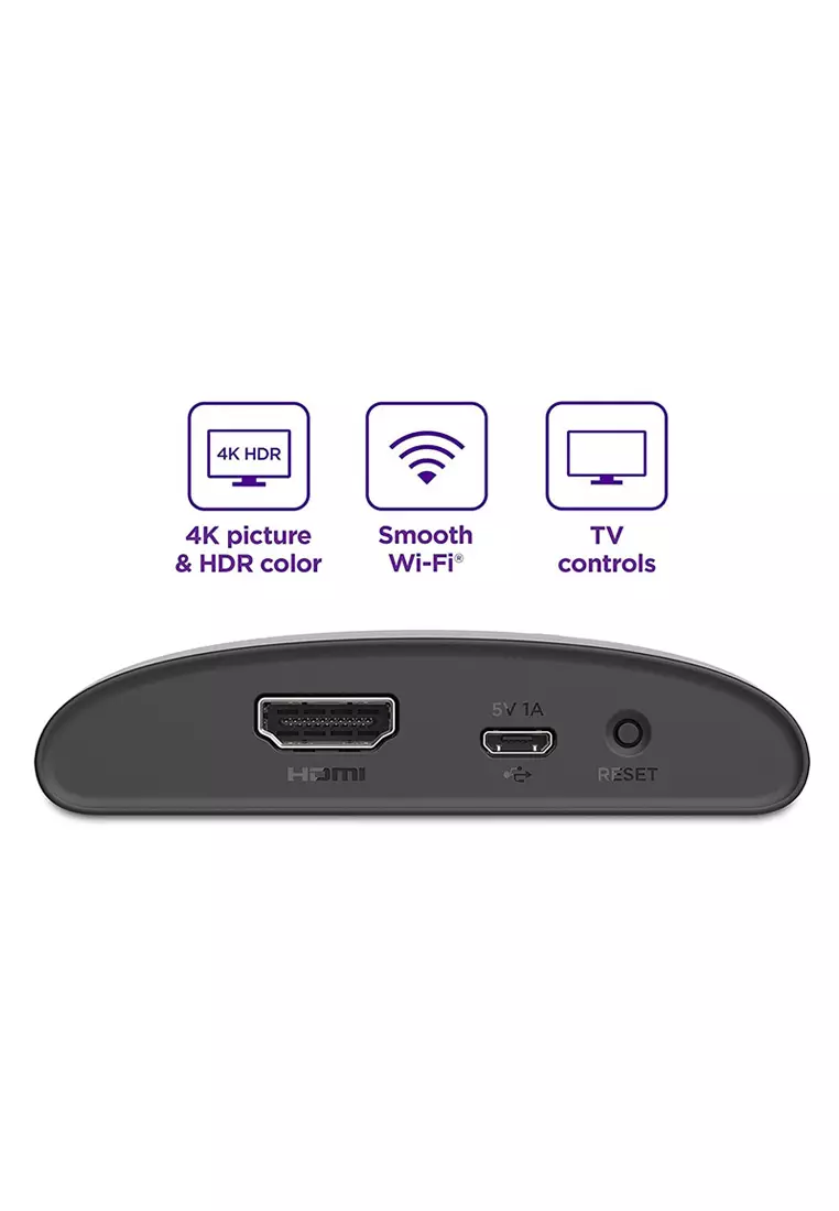 Roku Express 4K+ Streaming Player 4K/HD/HDR with Smooth Wi-Fi®, Premium  HDMI® Cable, Voice Remote