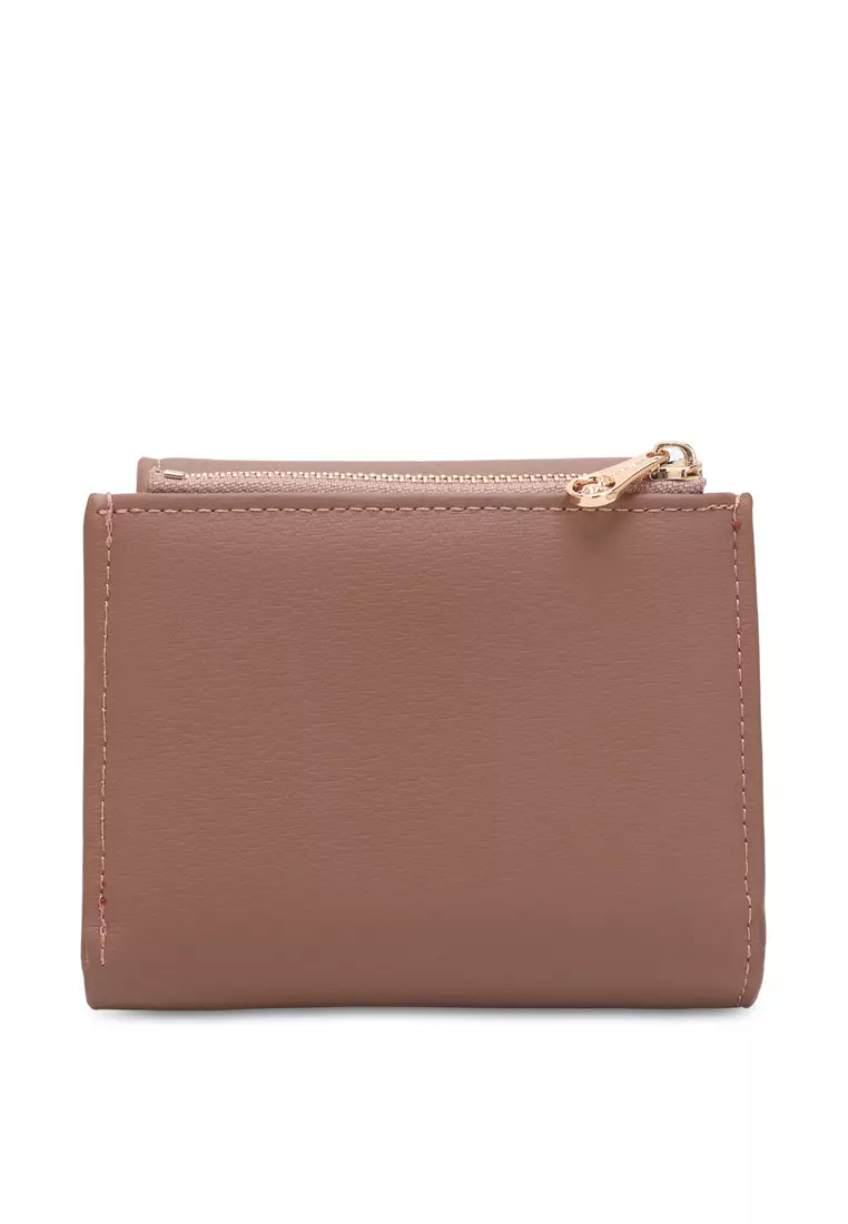 Women's Short Purse With Coin Compartment - Purple