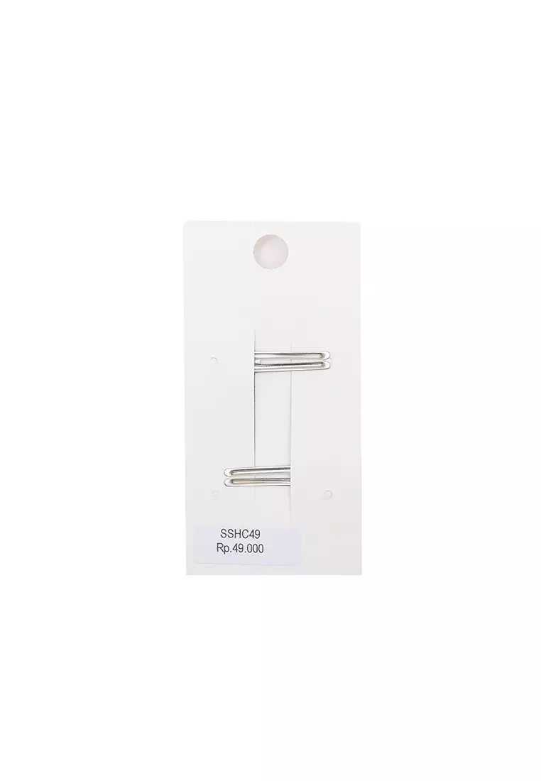 Isabella Hairclip (pairs) Silver