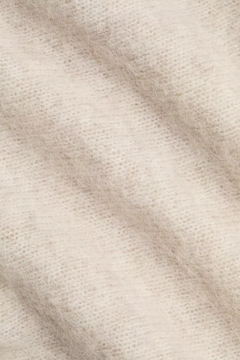 Alpaca-blend one-shoulder jumper