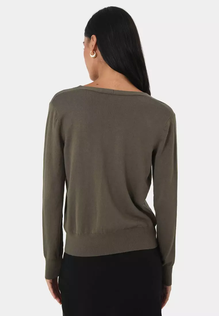 Nicolette V-Neck Knit Cardigan