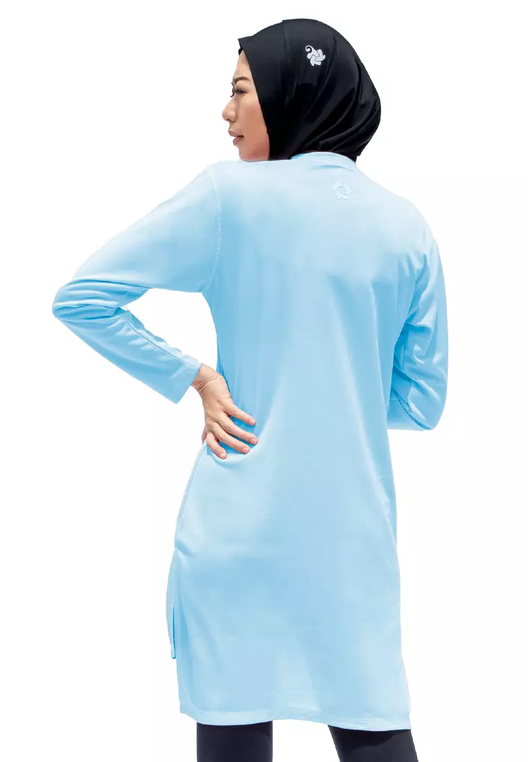 Tiento Aleeya Long Sleeve Dry Fit Basic Sporty Baju Kaos Olahraga Lengan Panjang Wanita Muslimah Remaja Dewasa Lari Gym Senam Yoga Tenis