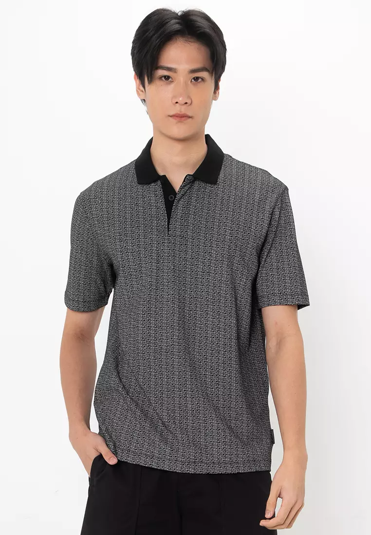 Buy Armani Exchange Printed Polo Shirt 2025 Online ZALORA