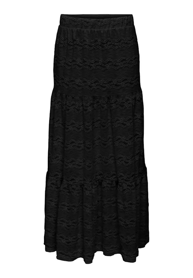 Embroidery Maxi Skirt