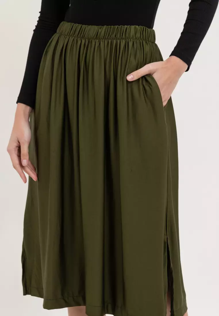 Laica Cotton Midi Skirt
