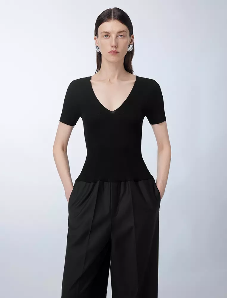 简约修身连体衣