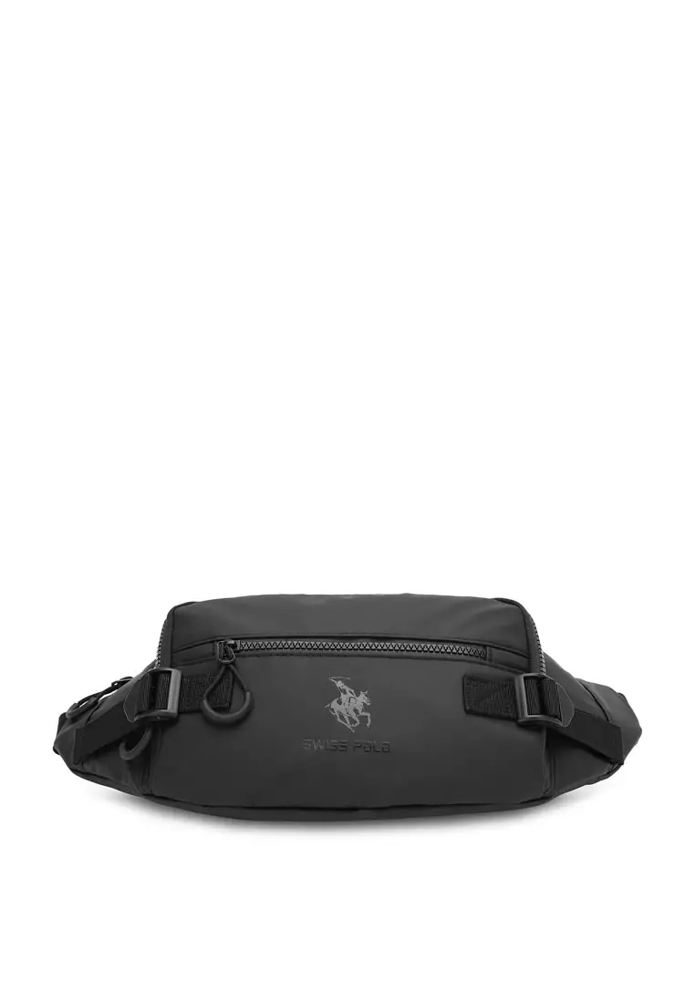 Logo Waist Bag / Belt Bag / Chest Bag - Black