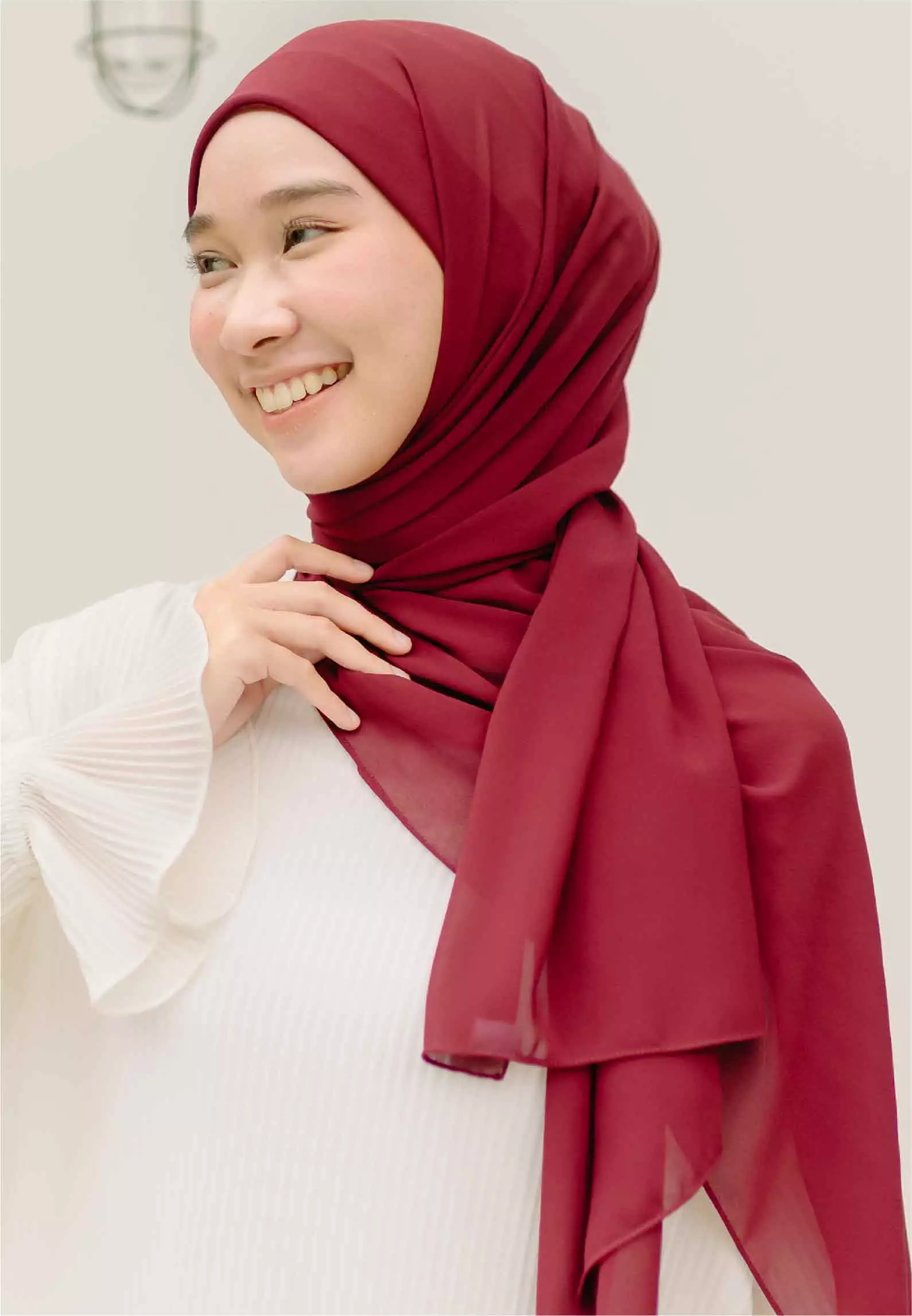 Araa Shawl Maroon
