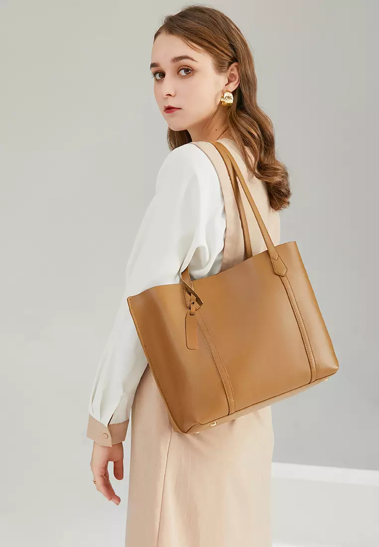 Stylish Faux Leather Tote Bag DP8157