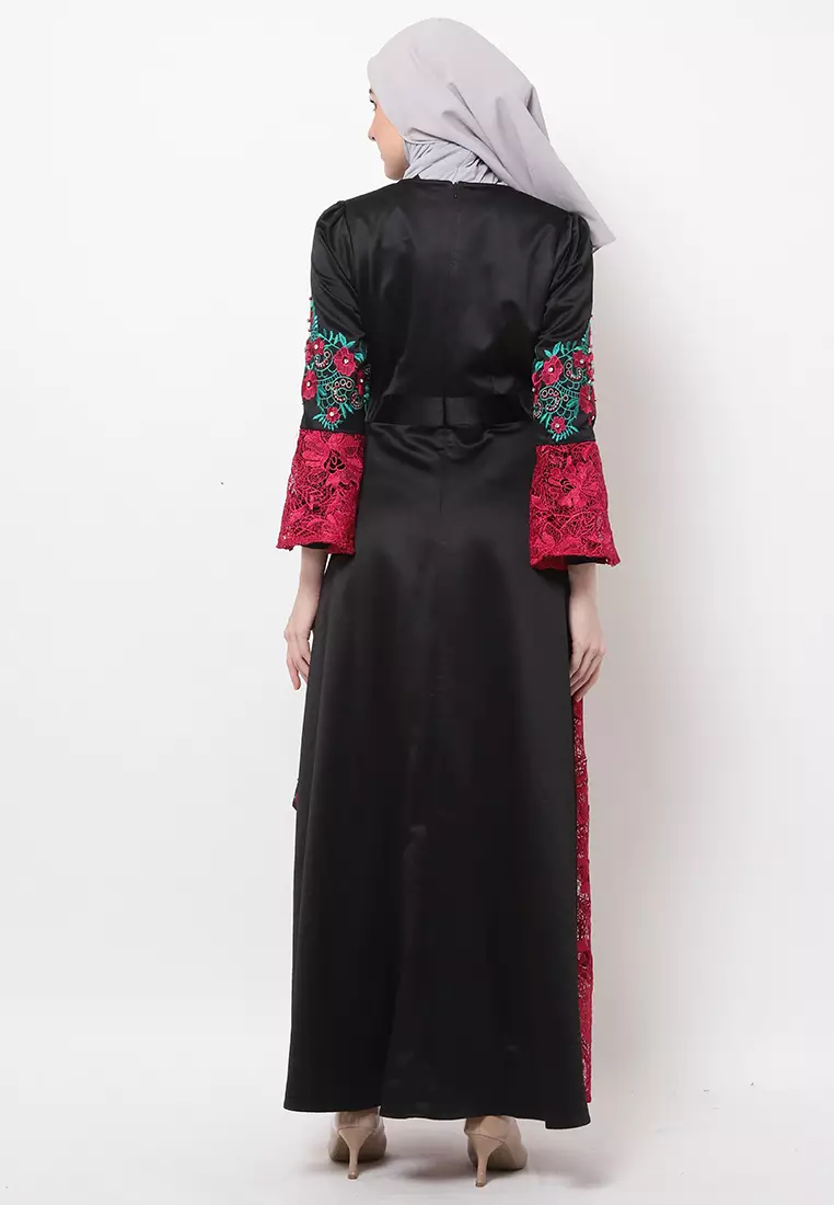 Bibiq Gamis Brokat Satin