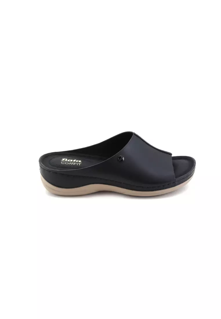 Buy Bata Best Seller BATA COMFIT Women Black Slip On Sandals