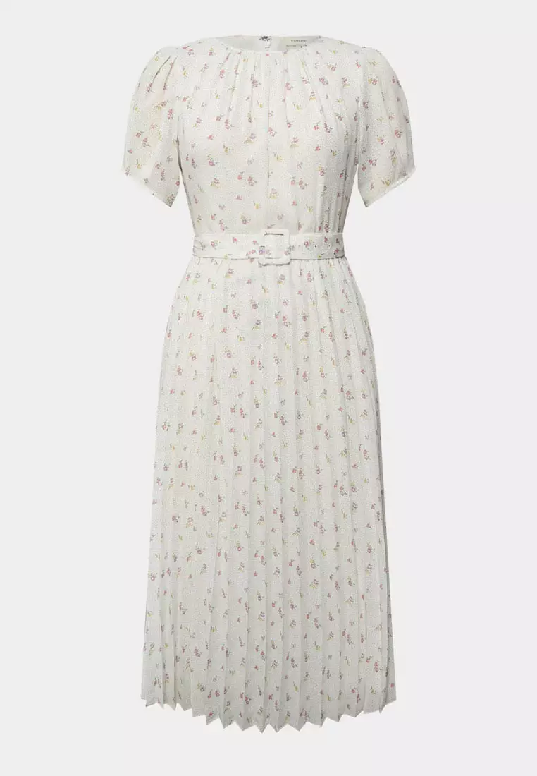 Etta Floral Pleated Dress