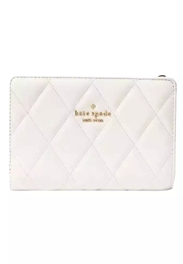 Buy Kate Spade Kate Spade Carey Medium Compact Wallet In Parchment