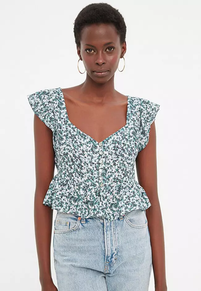 Mint sales floral top