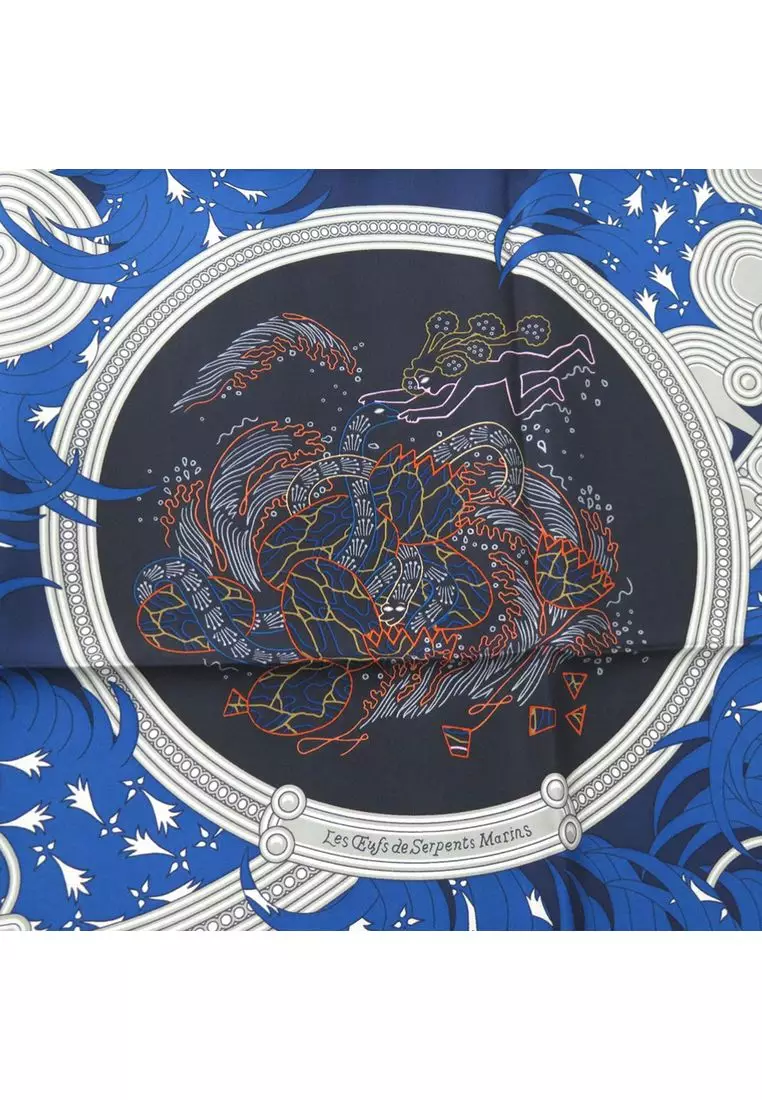 Pre-Loved Hermès Legende Brodee Silk Scarf