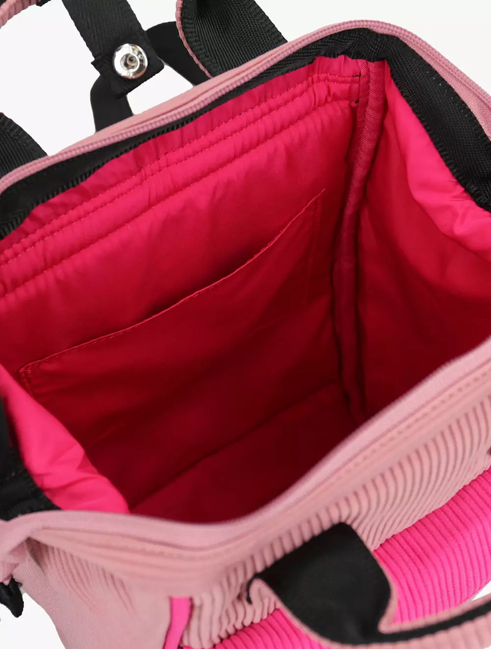 Anello Cross Bottle Kuchigane 2 Way Micro Shoulder Bag (Pink/Beige)