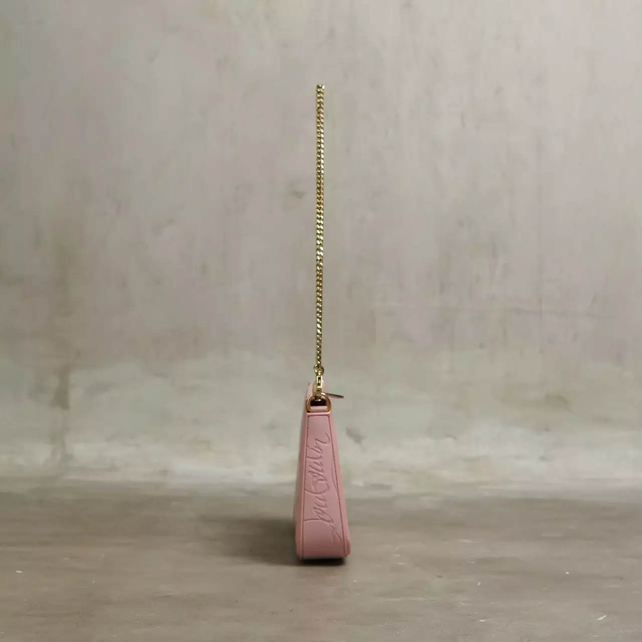 Tas CHRISTIAN LOUBOUTIN  LOUBILA PATTERN PINK CHAIN SHOULDER BAG 100% ORIGINAL