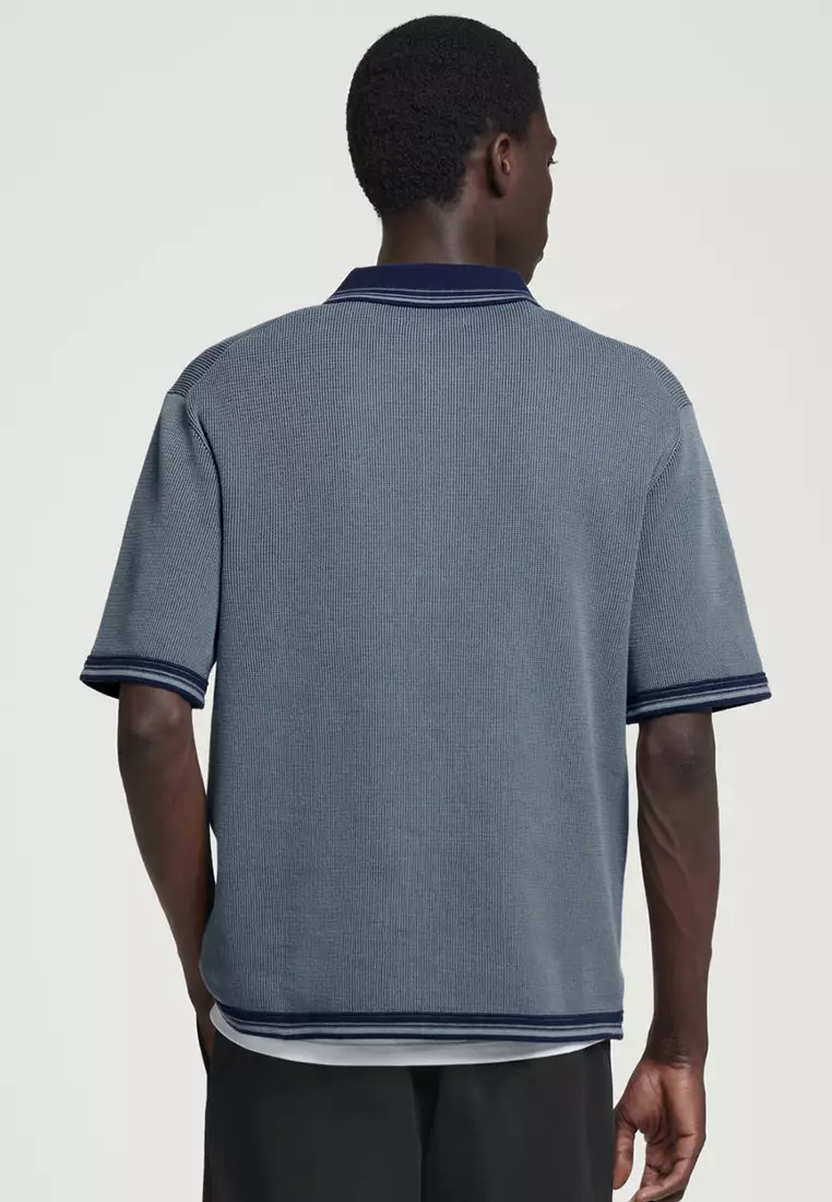 COS Waffle-Knit Polo Shirt 2025 | Buy COS Online | ZALORA