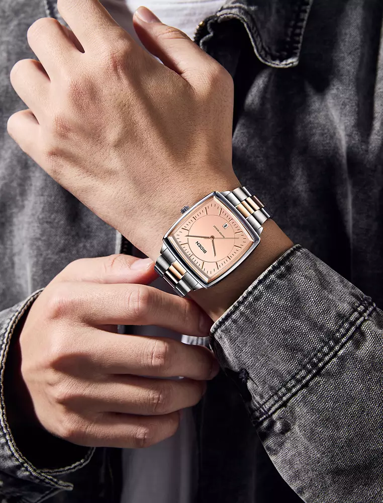 Jam Tangan Pria Original Full Luminous Kuarsa Jam Tangan Cowok Tali Stainless Steel Fashion Classic allrose