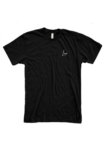MRL Prints black Zodiac Sign Leo Pocket T-Shirt Customized 984B9AAC3323B3GS_1