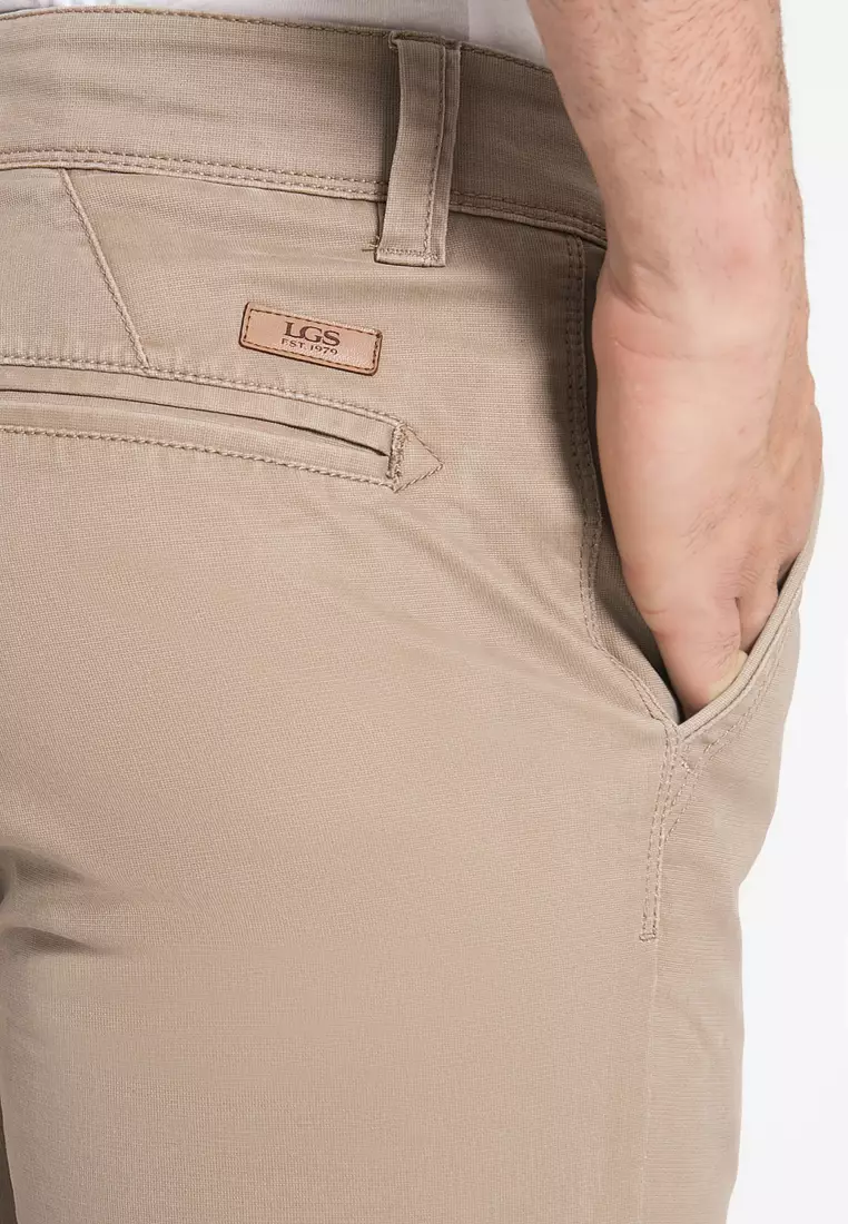 LGS - Celana Panjang Casual - Polos - Coklat Muda - Pria - Slim Fit - CCT.546.S046.002