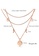 Air Jewellery gold Luxurious Double-Layer Sun Smiley Necklace In Rose Gold F40C8AC8AD9836GS_5